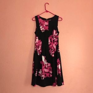 Calvin Klein pink and black dress